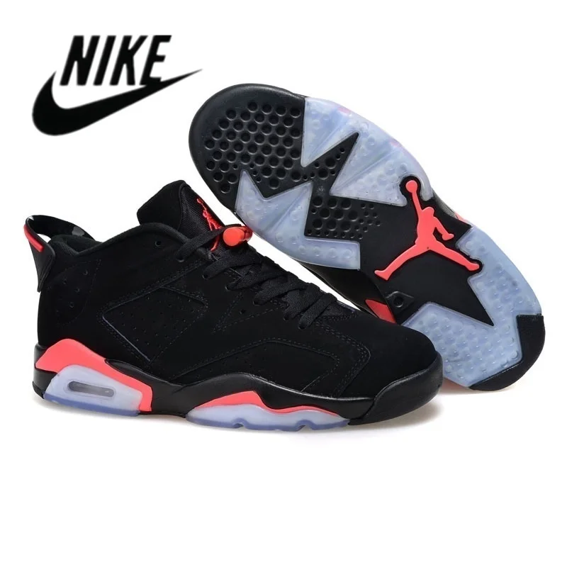 Authentic Nike Air Jordan Retro 6 6S AJ6 Men Infrared Black Hare