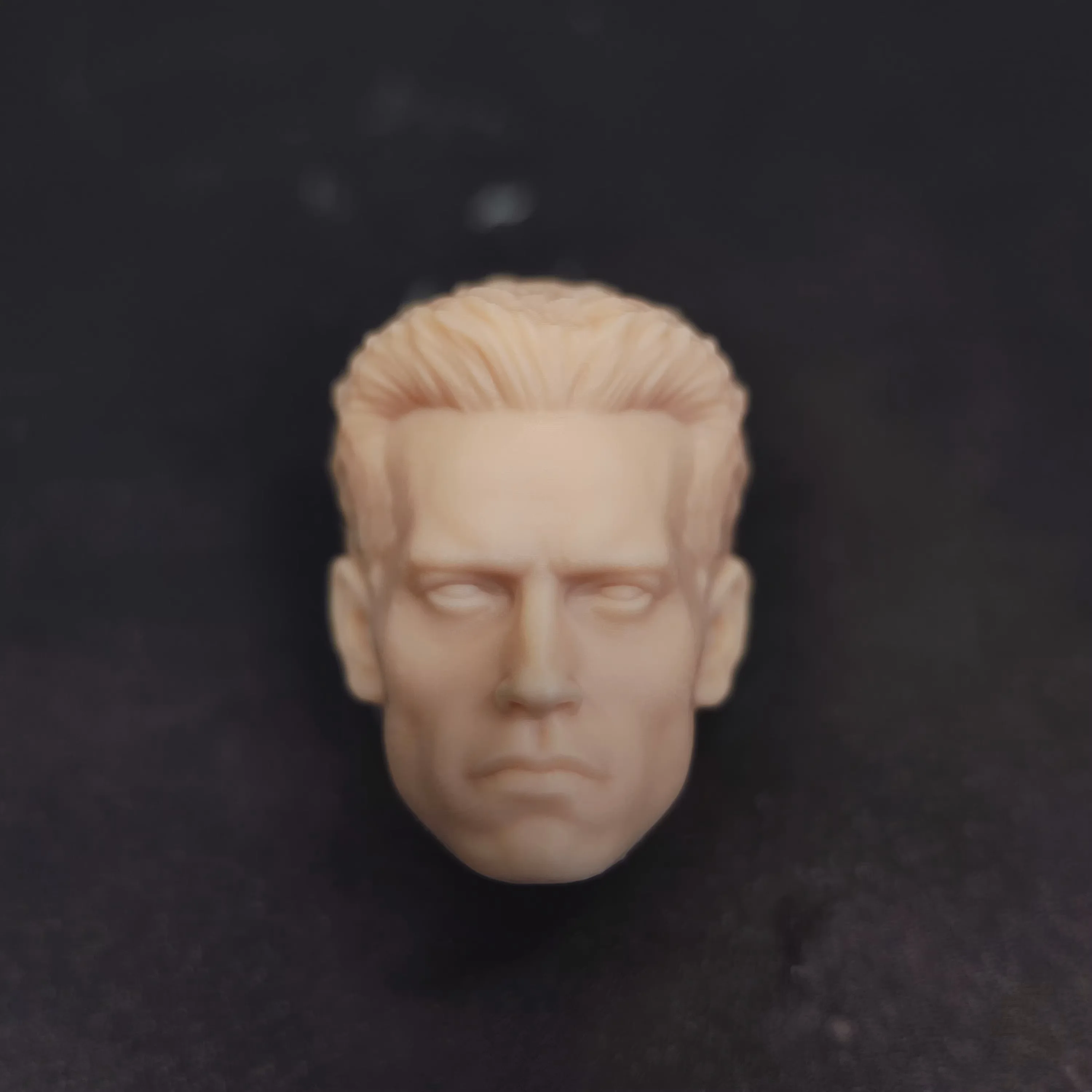 【Unpainted】HL1260 1/12 Scale Male Soldier Actor Arnold Schwarzenegger Unpainted Head Sculpture For 6'' Action Figure Fit MAFEX