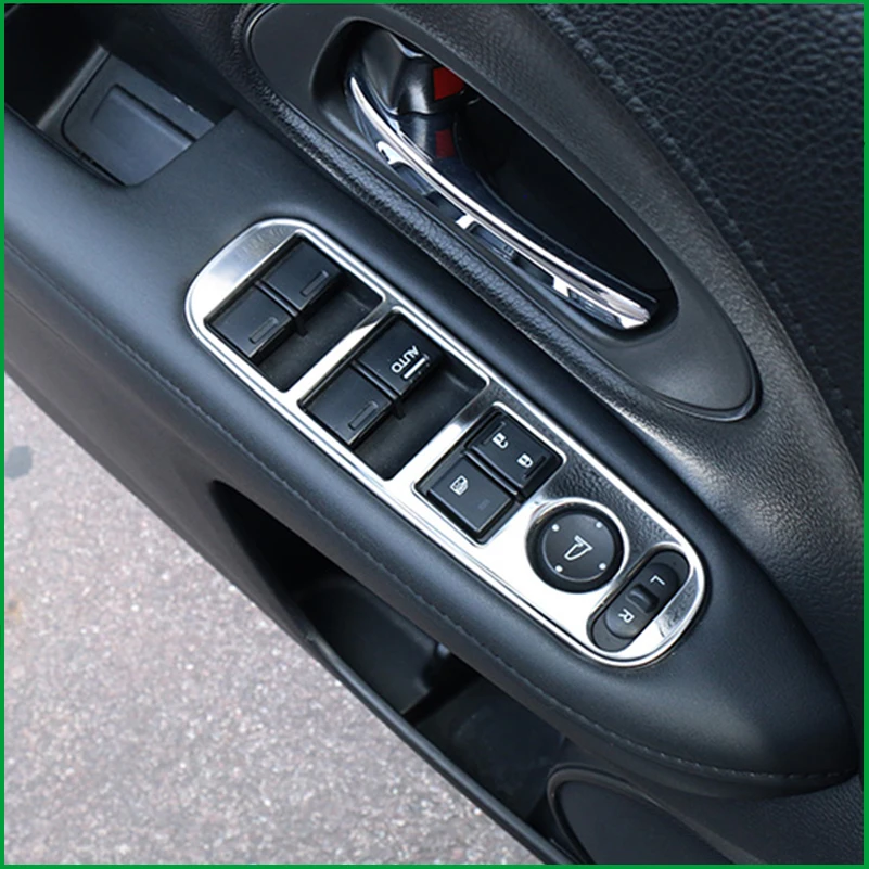 

For Honda HRV HR-V Vezel 2015-2019 Interior Door Handle Window Lift Panel Switch Button Cover Sticker Trim Car Accessories