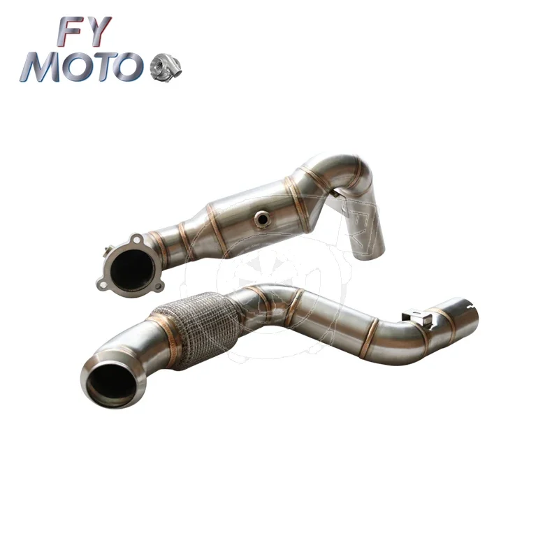 Exhaust catted Downpipe for Benz W176 C117 A180 A200 A250 CLA180 CLA200 CLA250 1.6T/2.0T 2013-2018