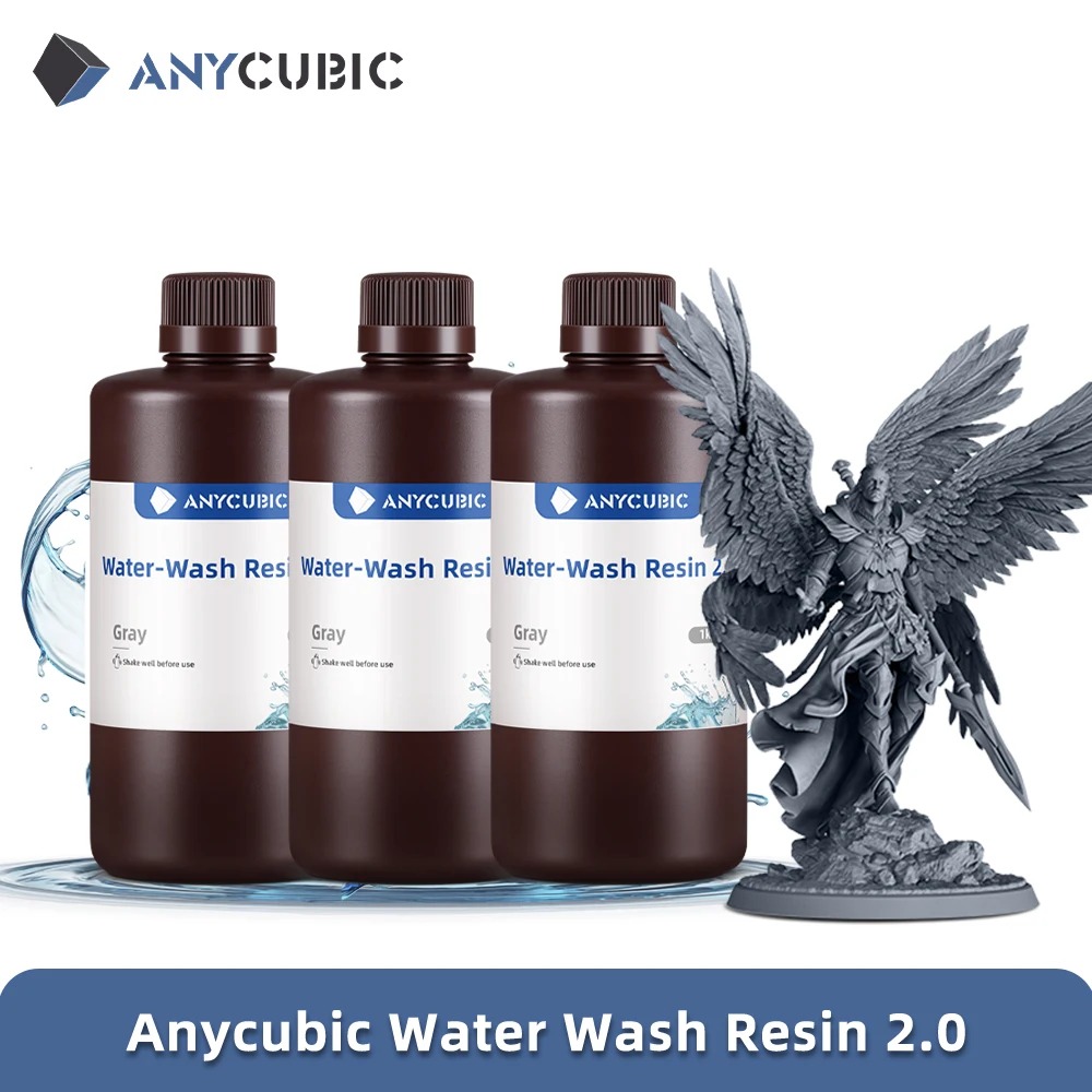 

Фотополимерная смола ANYCUBIC для 3D-печати, 3 кг, высокоточная, с низким запахом, низкой вязкостью, для LCD 3D-принтеров
