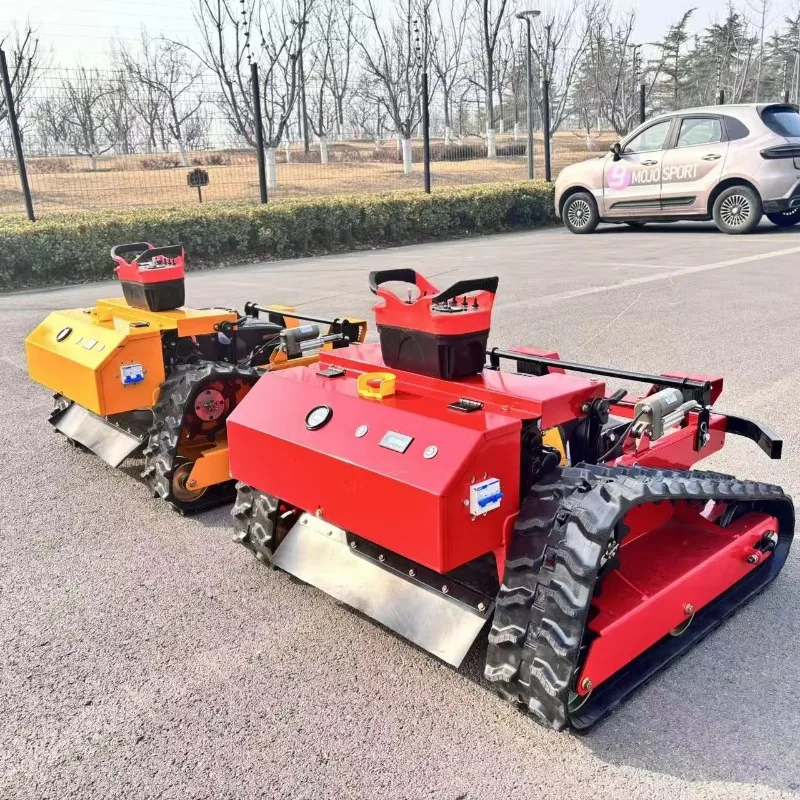 

China Supply Rubber Crawler Robot Self Propelled Garden Remote Control Lawn Mower for Sale