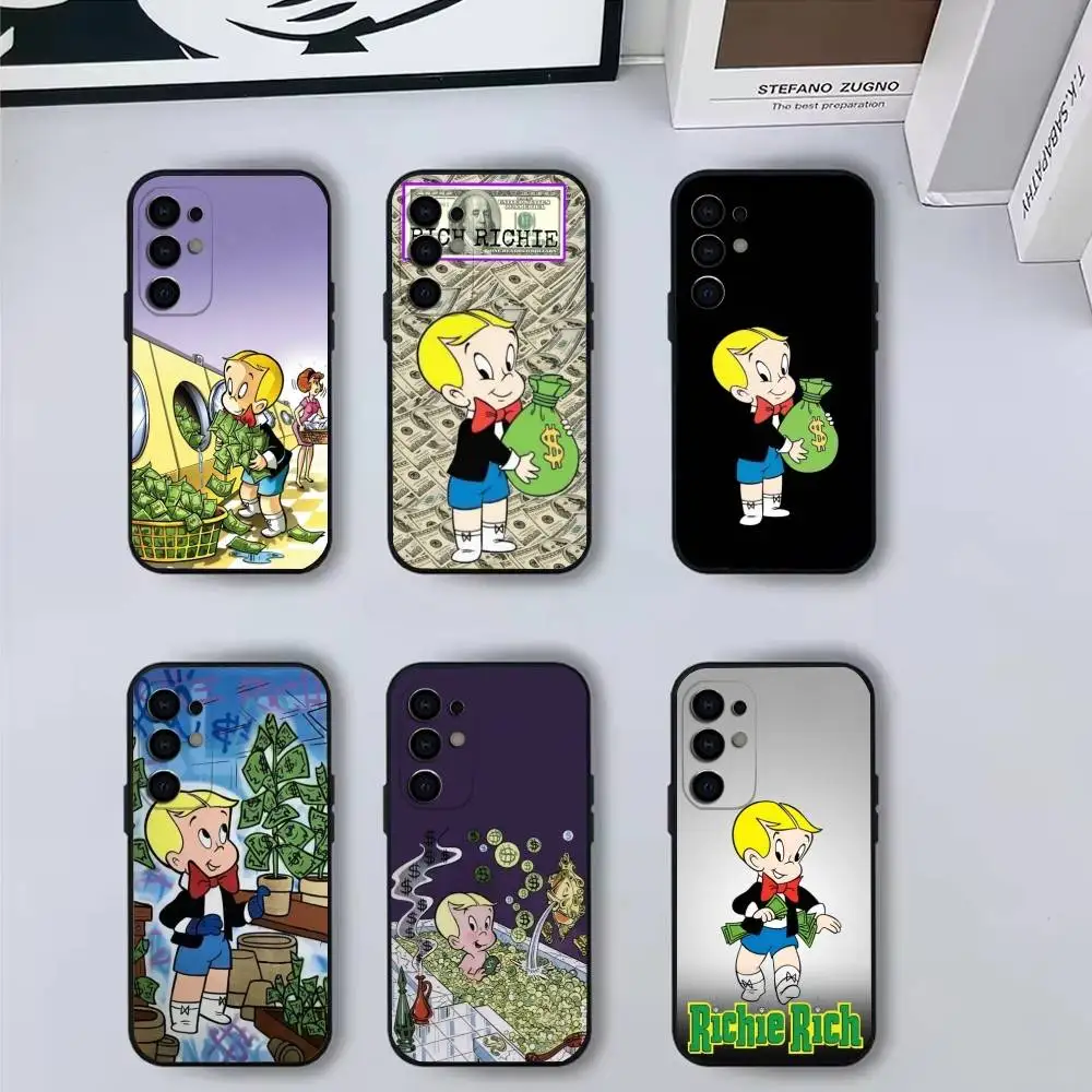 

Money Boy R-Richie r-rich-es Phone Case For Samsung S25,S24,S21,S22,S23,S30,Ultra,S20,Plus,Fe,Soft Silicone Black Cover