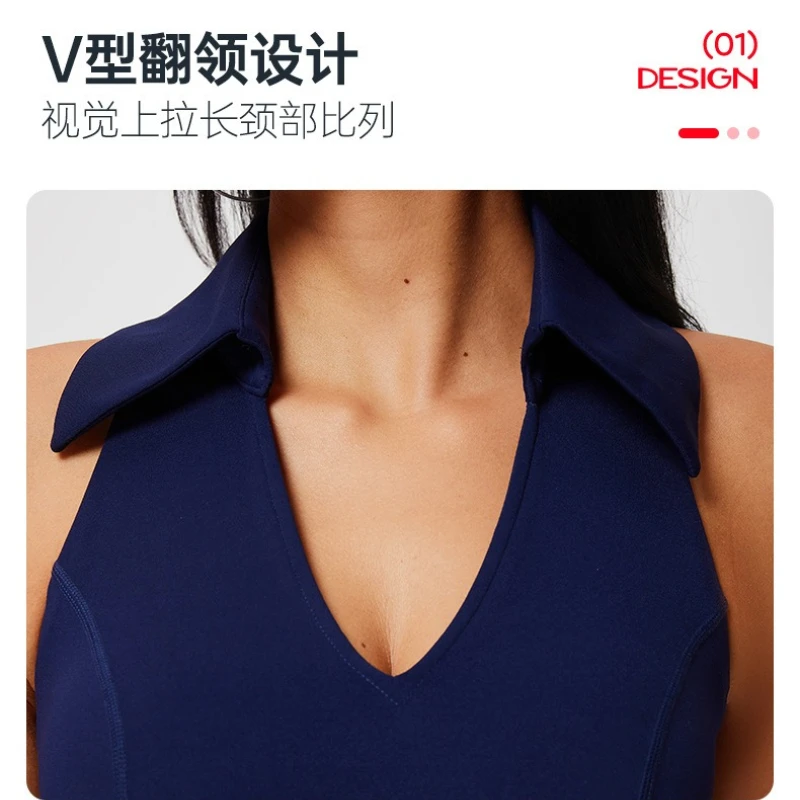 Women Golf Tennis Yoga Skirt Set Breathable Sleeveless Crop Top High Waist Mini Pleated Skirts with Built-in Bra Shorts Outfits