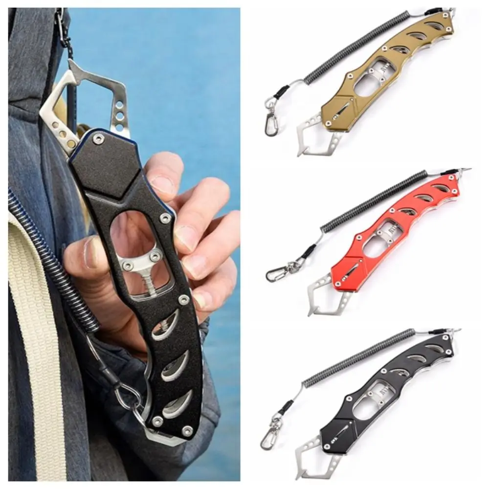 

Aluminum Alloy Metal Fishing Tongs Gripper Comfortable Grip Catch Fish Fish Nose Pliers Antiskid Not Wet Hands