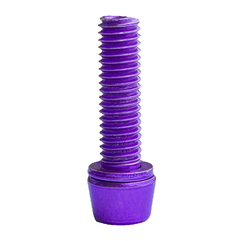AliExpress NONE 6pcs Bicycle M5*18 Purple Handlebar Screws Water Bottle Cage Screws Shelf Screws Brake Handlebar Screw Part Bicycle Component