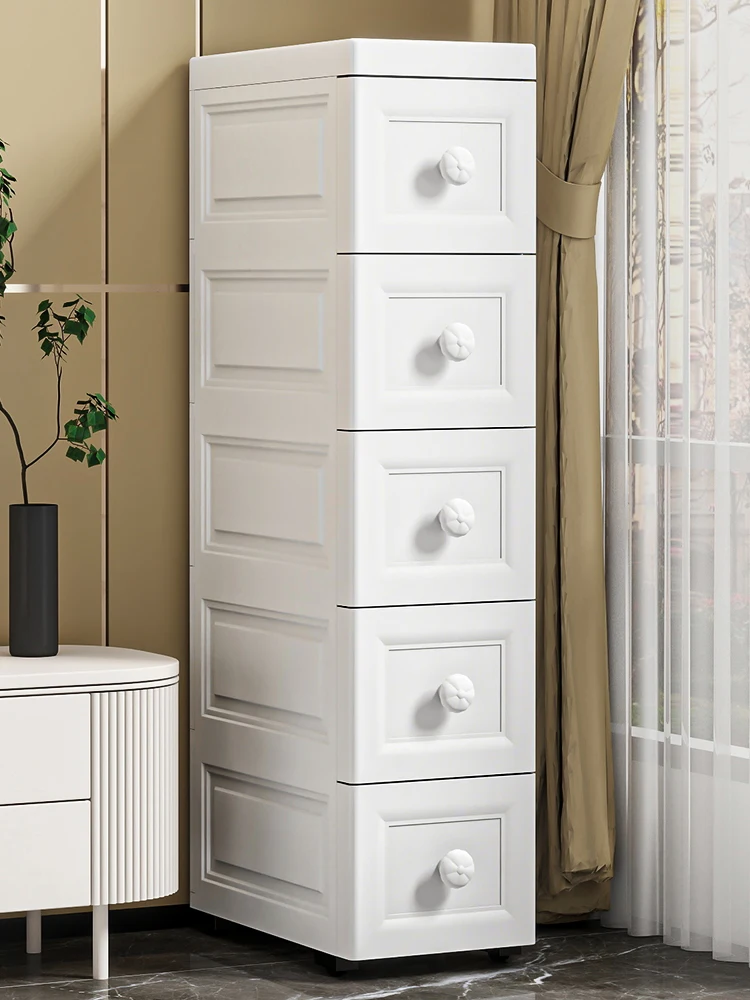 

Универсальный органайзер-коробка для дома, узкий боковой шкафчик, контейнер для хранения в ванной, кухонный органайзер из полипропилена