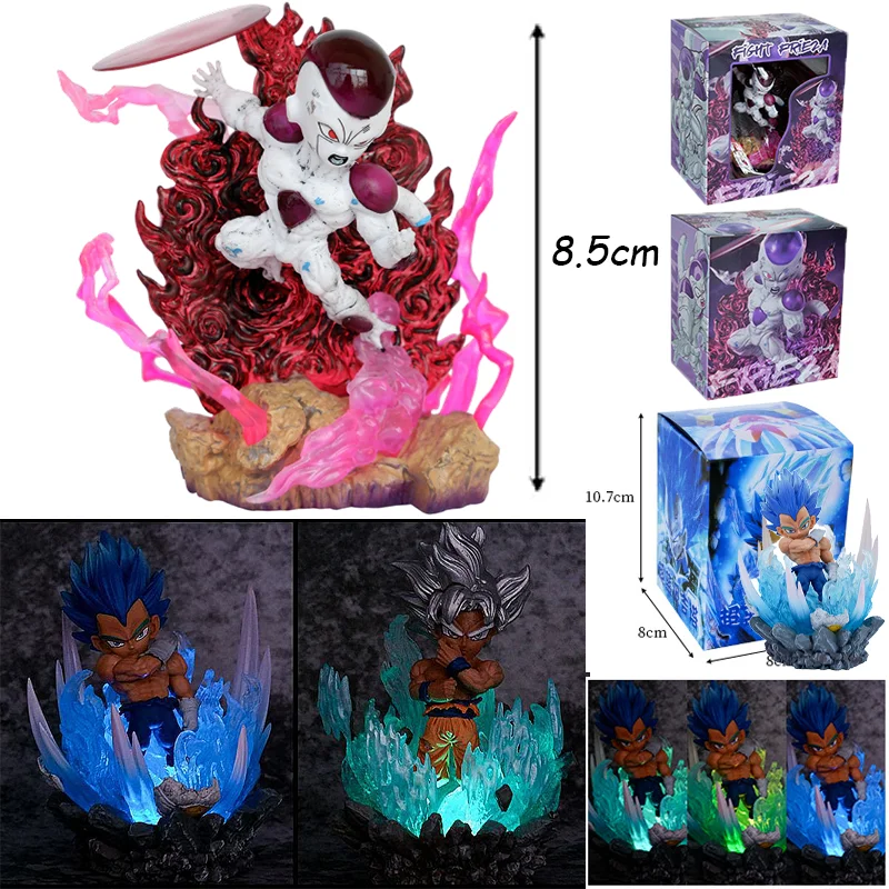 ใหม่ Anime Dragon Ball Z ฉากน่ารัก Edition Vegeta Goku Broli Action Figure Super Saiyan ประติมากรรมเครื่องประดับของเล่นเด็กของขวัญ