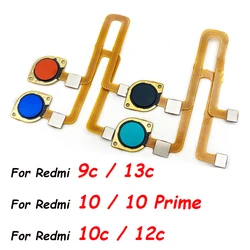 Fingerprint Scanner For Xiaomi Redmi 9C 10 Prime 12c 13c Fingerprint Sensor Home Return Key Menu Button Flex Ribbon Cable