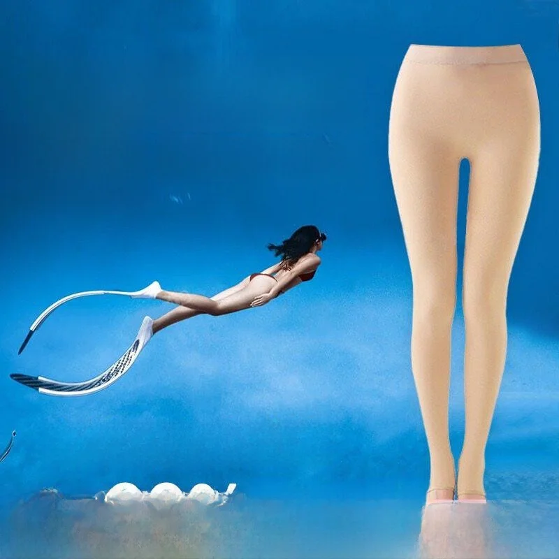 

Women's Free Diving Bikini Tights Summer Snorkeling Footwear UV Protection Skin Color Silk Tights Diving Equipment