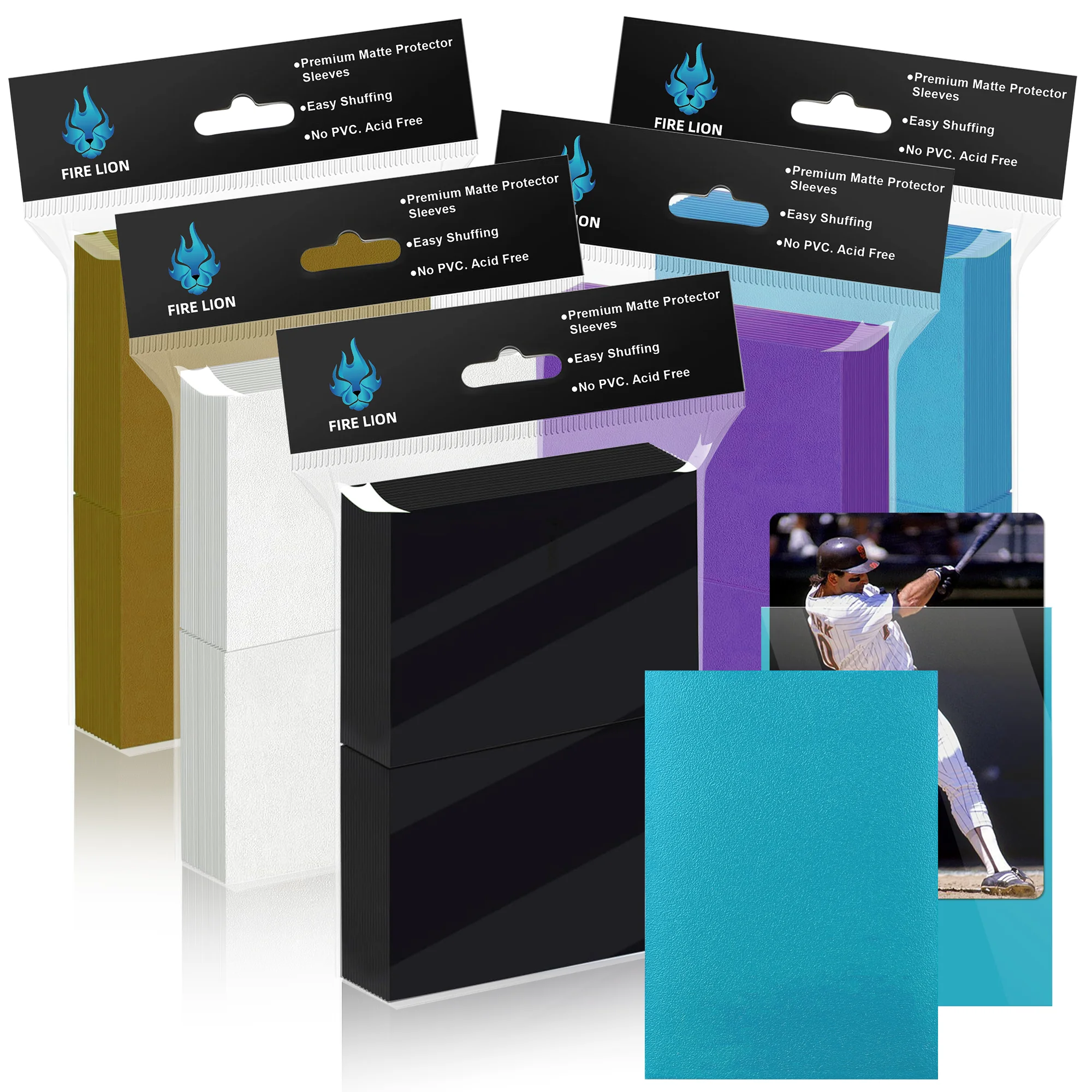 

66x91mm 100PCS Colorful Matte Trading Card Sleeves Toploaders Fit PKM/MTG/YGO Sports Card Protector for Photocard Standard Cards