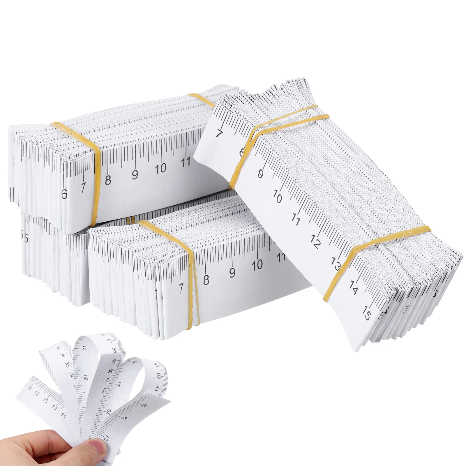 

100pcs 1 Paper Tape Measure Meter Disposable White Paper Measuring Tape Kids Baby Medical Accessories Instrument