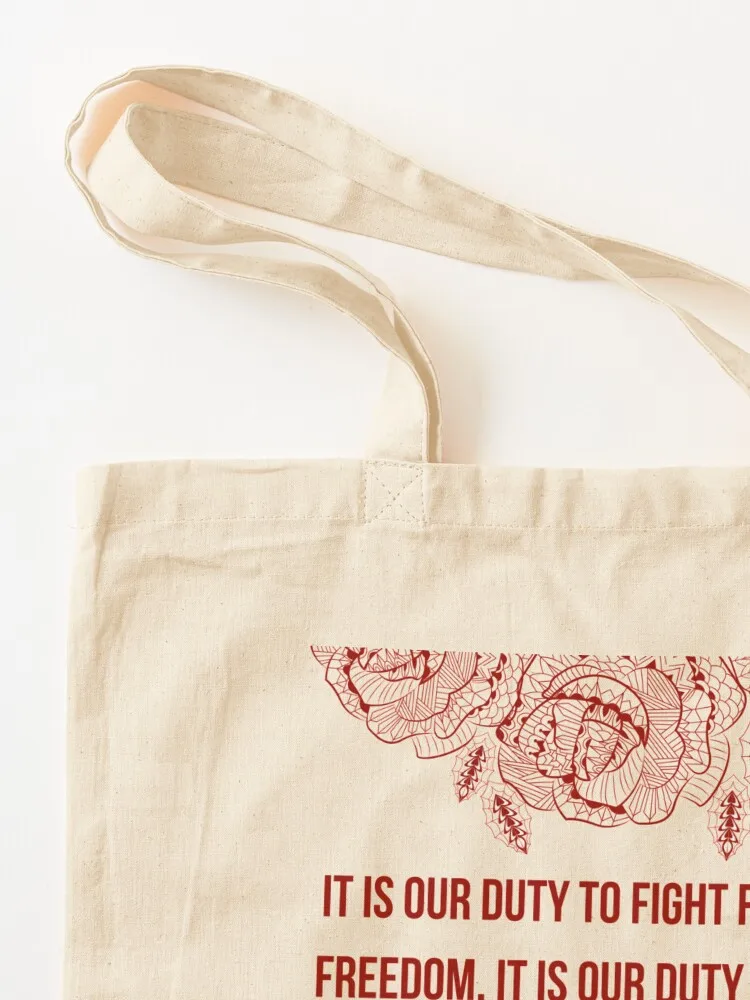 لا شيء خسر ولكن سلاسلنا الورود حمل حقيبة مخصصة حمل حقيبة سوبر ماركت حقيبة قابلة للطي قماش حقائب نسائية #3