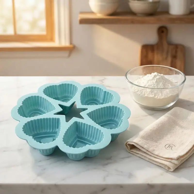 Nonstick Silicone Heart Shaped Cake Mold Baking Tray for Chocolate and Sponge Cakes  for Romantic Party Kitchen Essentials