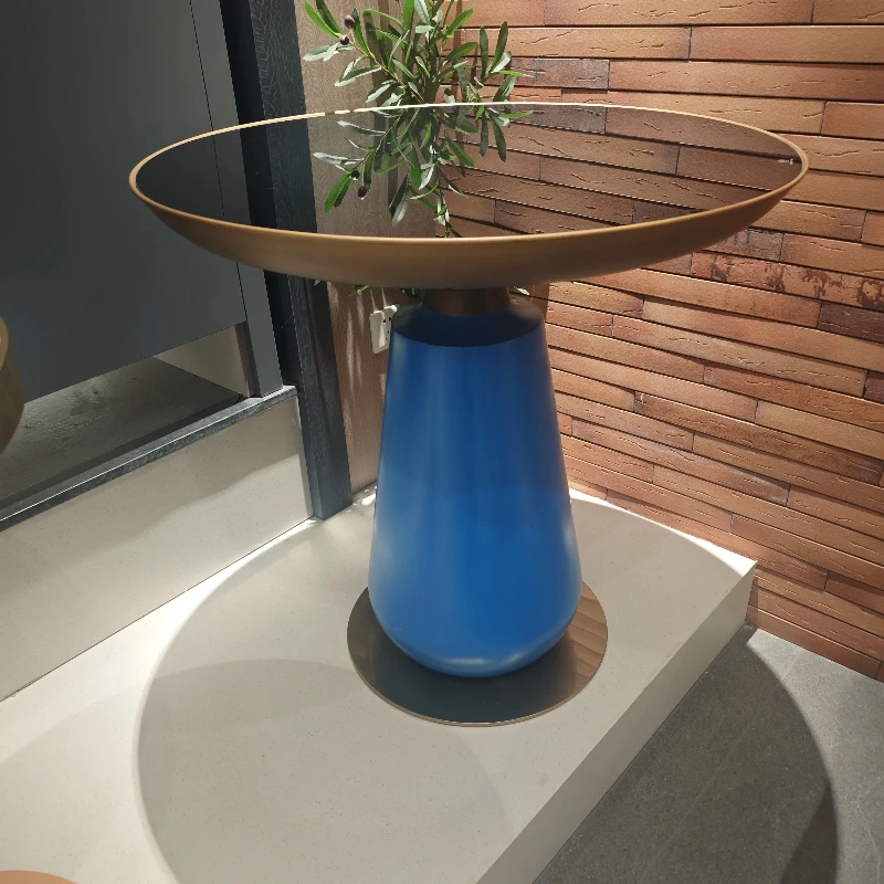 

Lightweight luxury side few rock panels sofa side cabinet modern simple rounded corners