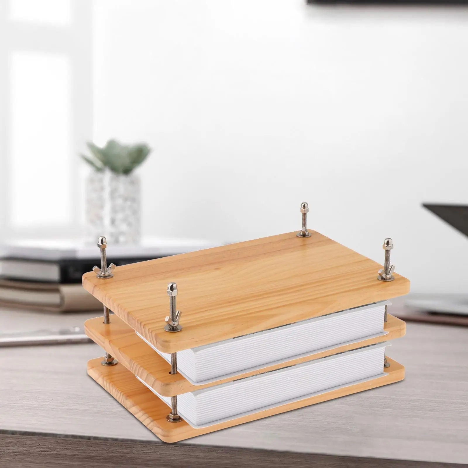 Prensas de encadernação de madeira Ferramenta, Multiuso, Desktop, Casa, Escritório, DIY, Encadernação, Documentos, Etiquetas