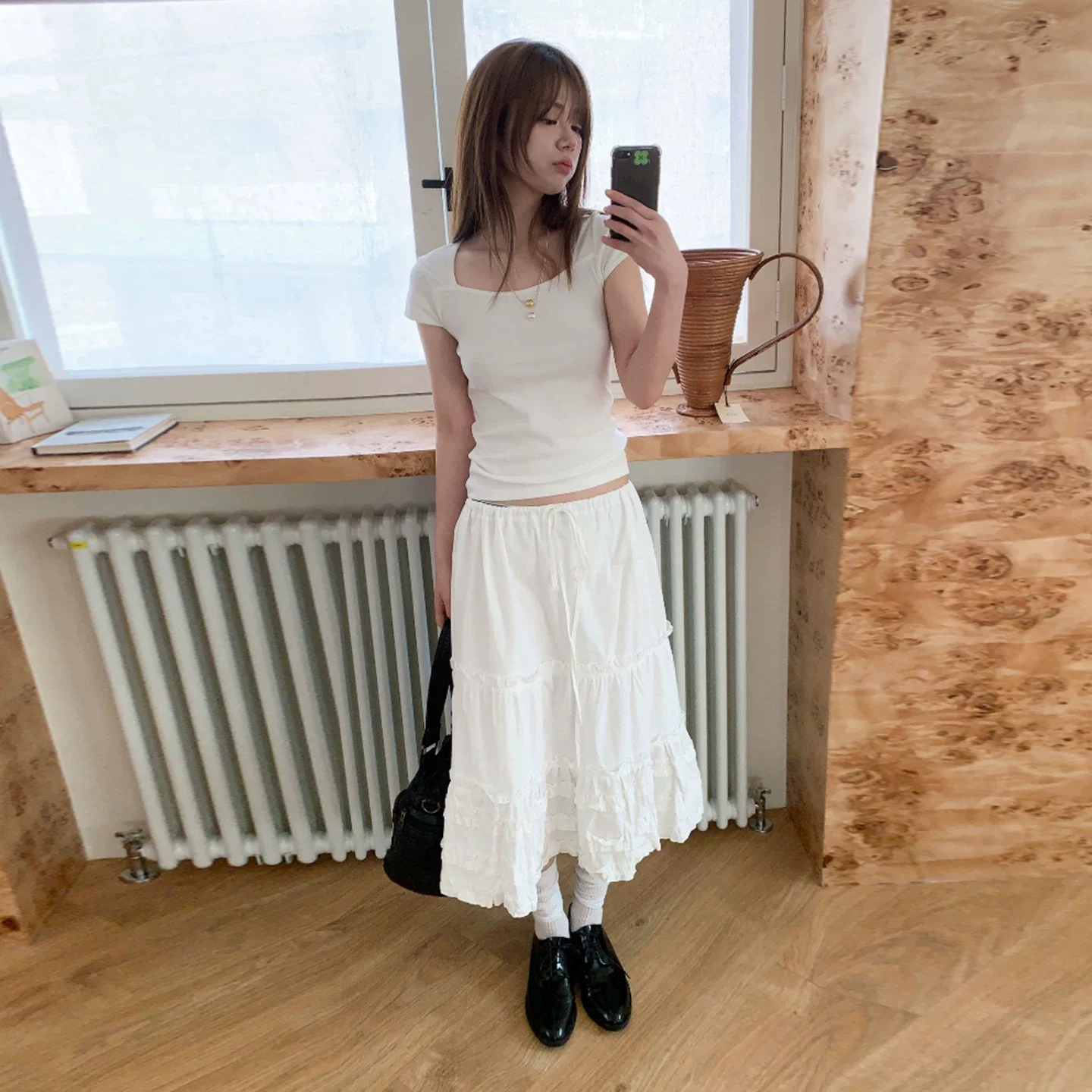 

Short Skirts High Waist Women Crochet Mini Beach Boho Handmade Fringe Drawstring Breathable Breezy Light Unlined Delicate Casual