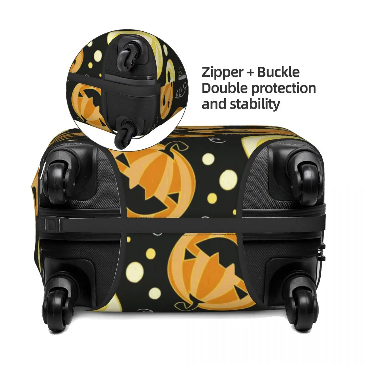 Fundas protectoras de equipaje con estampado de Halloween, cubiertas antipolvo elásticas e impermeables para maletas de 18 a 32 pulgadas, accesorios de viaje