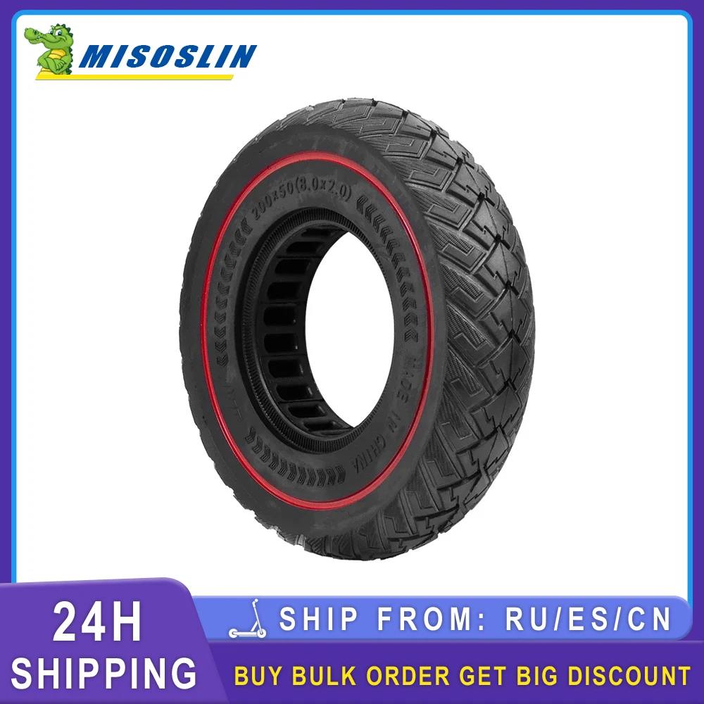 

8Inch 200*50 Electric Scooter Honeycomb Tyre for Razor E100 E150 E175 E200 ESpark EPunk Crazy Cart 8x2 Explosion-proof Tyre