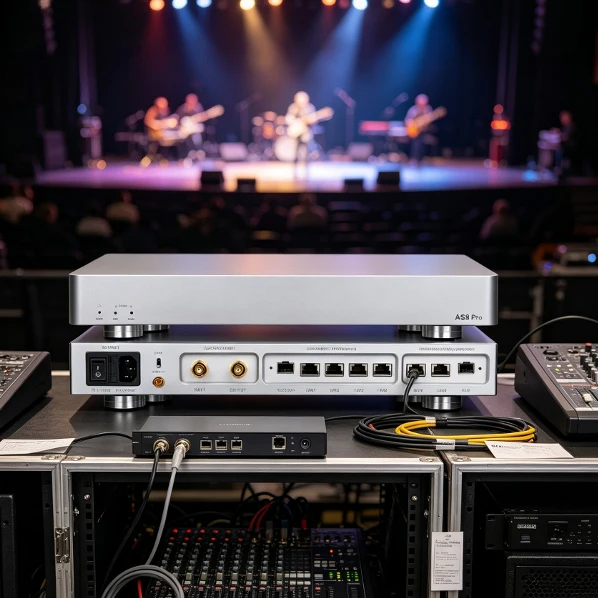 AS8 Pro HIFI Audio Switch, 2.5G 10G Optical Isolation Network Switch with OCXO Clock
