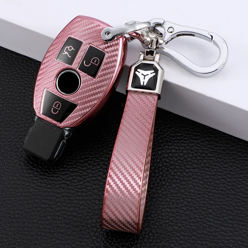 TPU Car Remote Key Case Cover Shell Fob for Mercedes Benz A B C E R Class GLS GLA GLK GLC CLS CLA AMG W204 W205 W212 W463 W176