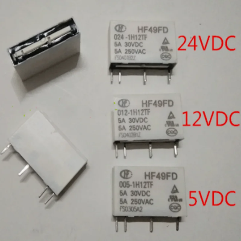 

HF49FD 005-1H12TF 012-1H12TF 024-1H12TF relay 5V 12V 24V