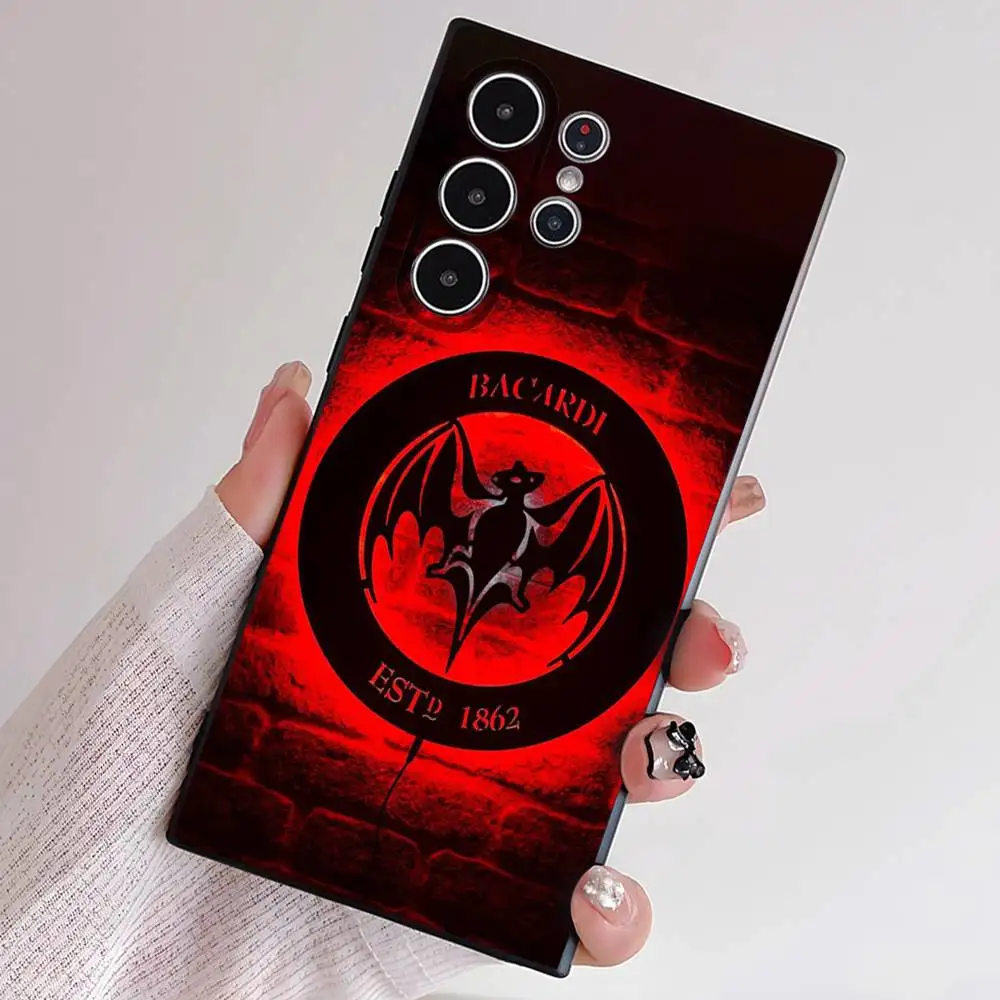 Bacardi Rum مصاص دماء الخفافيش جراب هاتف الهاتف S21 S22 S23 S24 S25 FE زائد الترا بولي TPU لينة إلى الجلد ودية #5