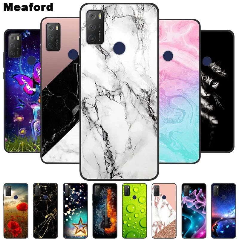 Funda de silicona suave para teléfono móvil, carcasa trasera de mármol para TCL 20Y, TCL 20E, 6125F, 6,52 pulgadas, TCL20Y, 6156D, 20E