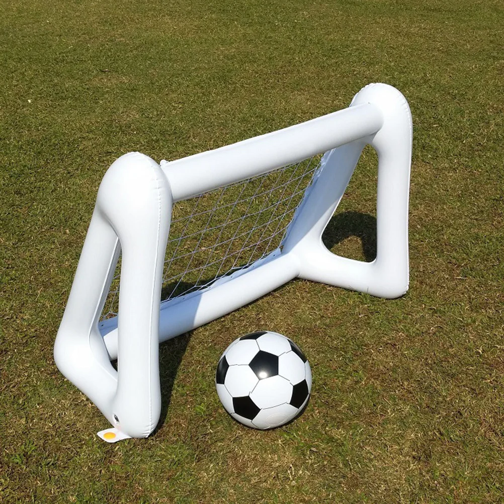 Portería de fútbol inflable de PVC, puerta de red portátil pequeña creativa para puerta de fútbol de PVC interior y exterior