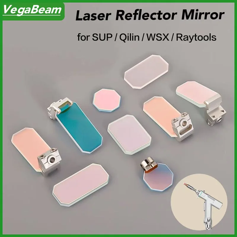 

Laser Reflector Mirrors 30x14x2mm SUP20S/T/C stented forQilin WSX 22.5x17x2.9 HandheldLaser Welder Reflective Lens With Holder