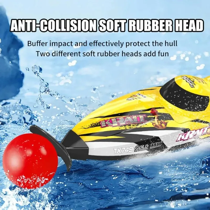 TX749 RC Ship 2.4GHz Brushless 1806 Motor Remote Control Jet Boat High speed Vortex Jet Boat 25km/h  Adult and Children's Toy