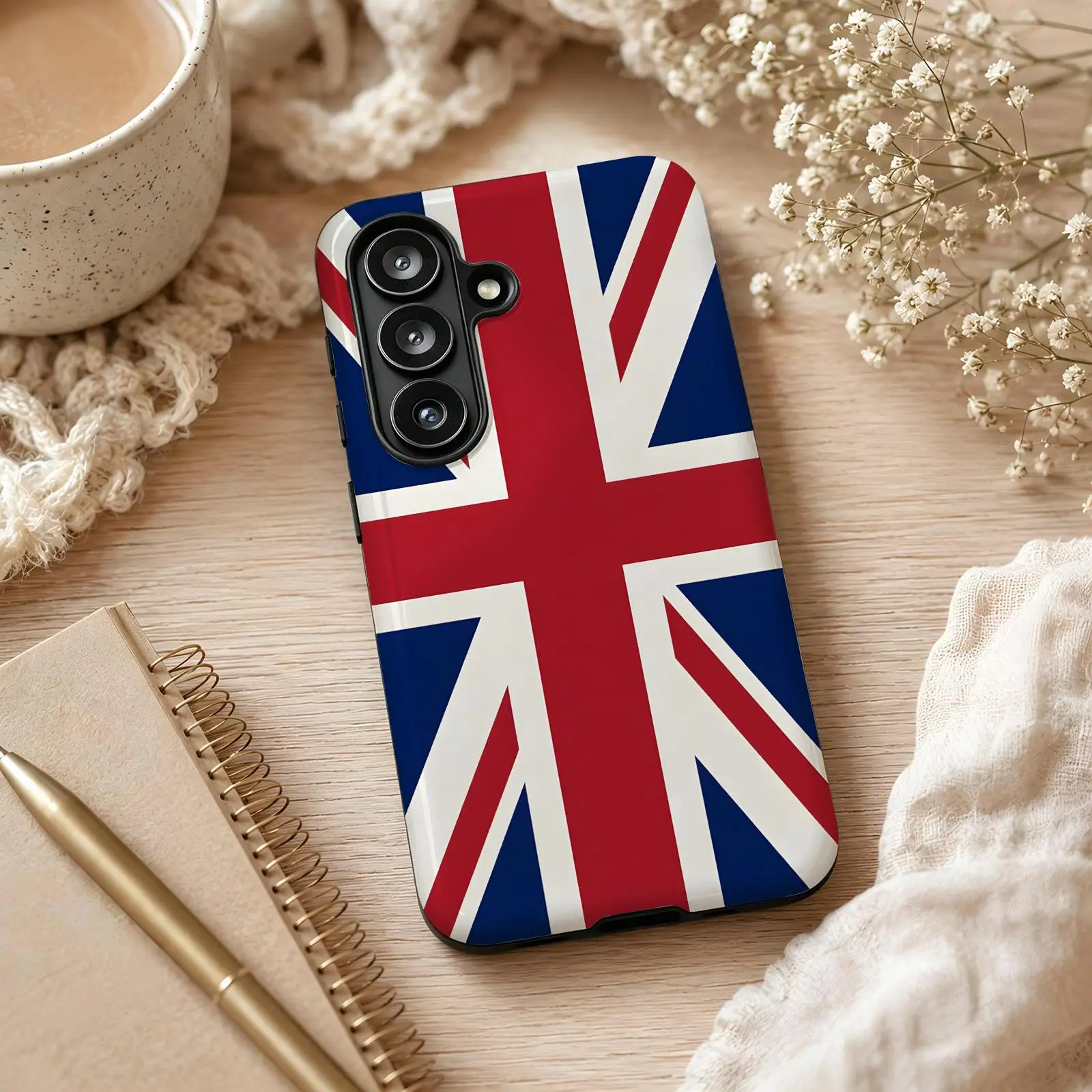 the national flag of the UK  Phone Case For Samsung Galaxy A57 A56 A37 A27 A17 A36 A26 A55 A35 Glossy Film Phone Case