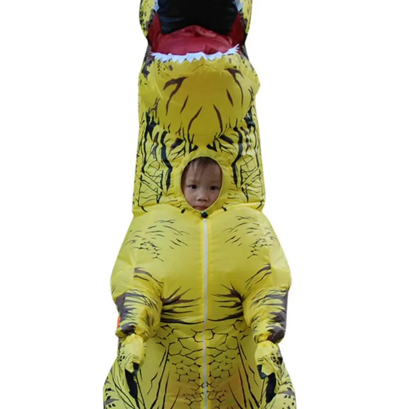 Carnival Party Anime Adult Children Inflatable Dinosaur Costume T REX Cosplay Costumes For Men Women Outdoor Fancy Dress Suits