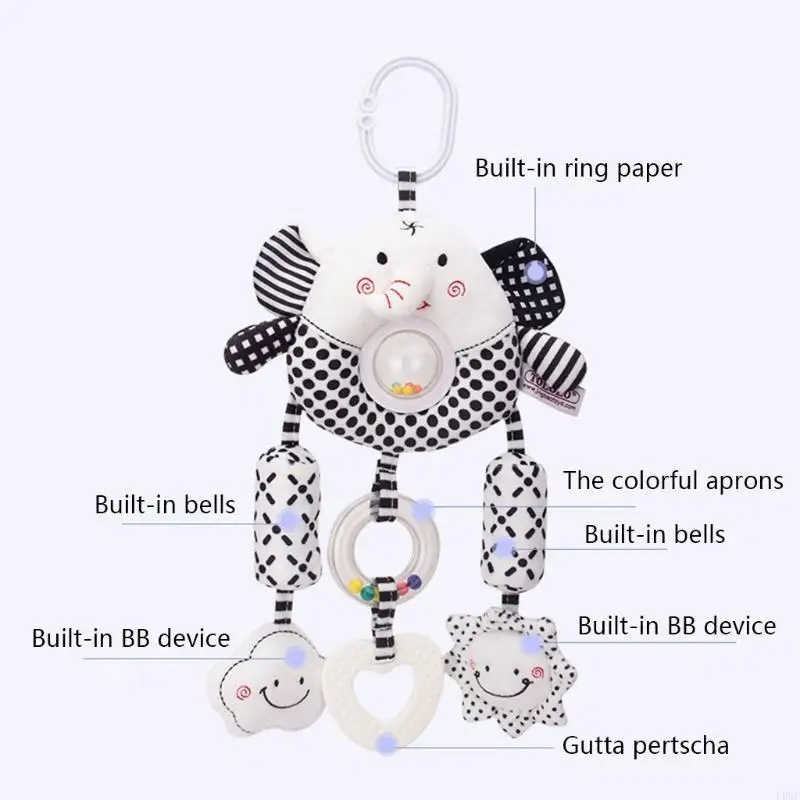 E06F BABY passeggino per passeggino per giocattolo giocattolo Pram Porta a pendente Animale Cartoon per bambini per neonati Grib