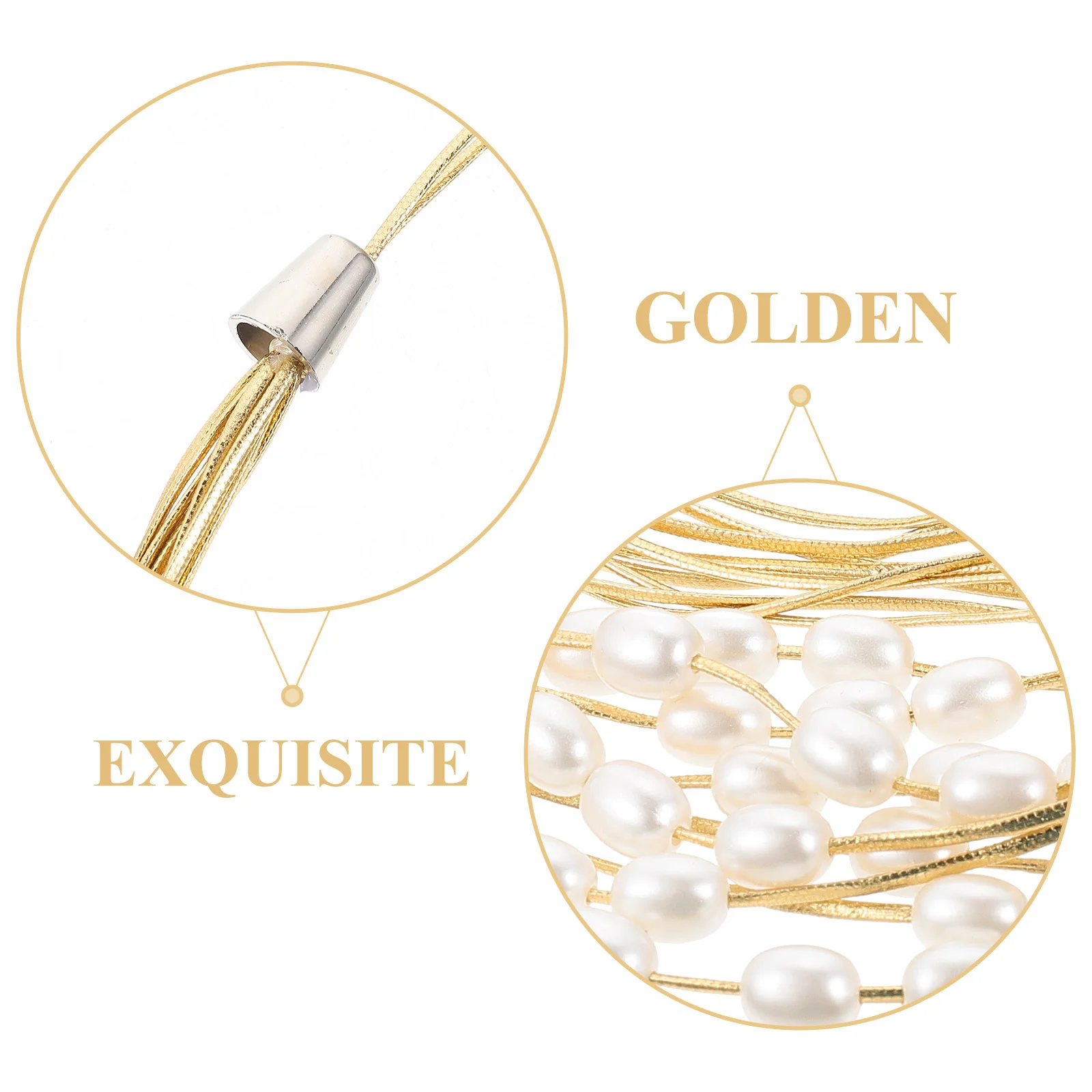 

2pcs Pearl Curtain Tieback Decorative Rope Holdback Rustic Drape Ties For Home Living Room Bedroom Bathroom Decor