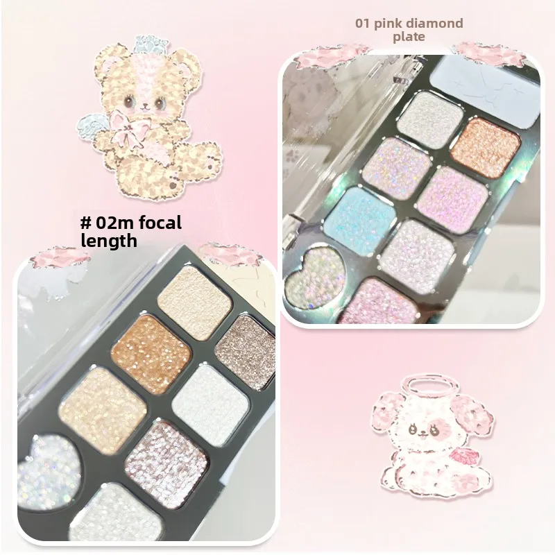 JILL LEEN 9 couleurs paillettes fard à paupières mat miroitant maquillage pour les femmes beauté longue durée paillettes ombre à paupières cosmétiques palette