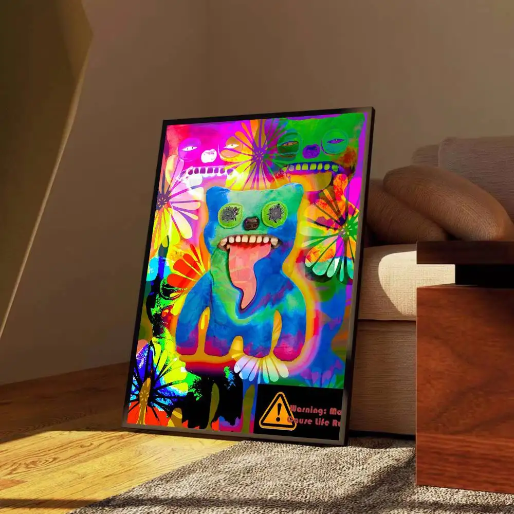 HOT monster Fuggler    Anime Posters Sticky Whitepaper Sticker DIY Room Bar Cafe Kawaii Room Decor view 6