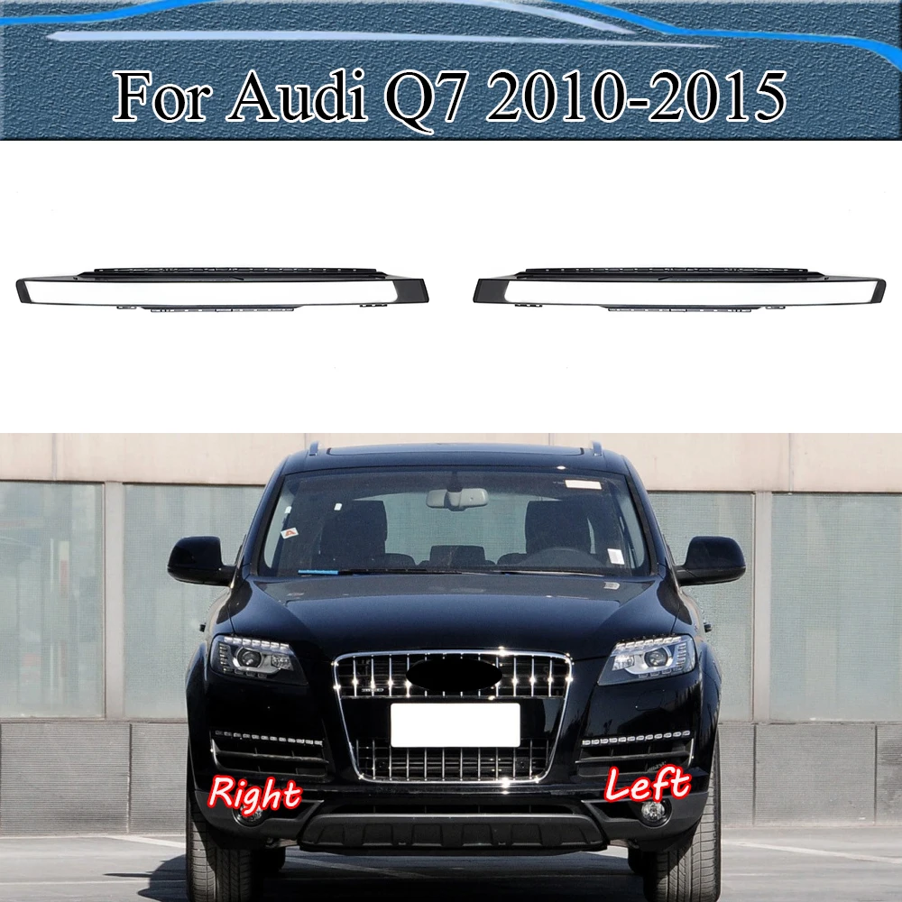 

For Audi Q7 2010-2015 Front Headlight Shell Headlamp Cover Headlight Cover Plexiglass Replace Original Lampshade