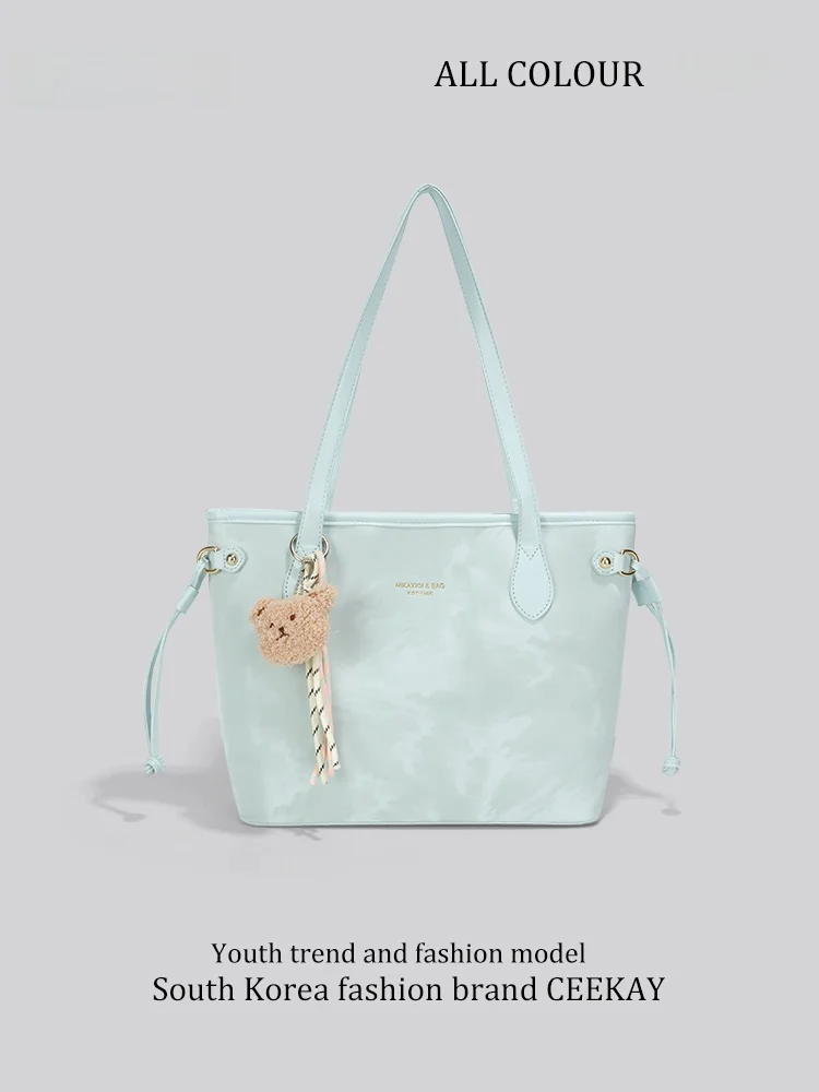 

Ceekay Original Design Commuter Tote Bag Women's Large Capacity Simple Style Summer New 2026 Soft Synthetic Leather Handbag
