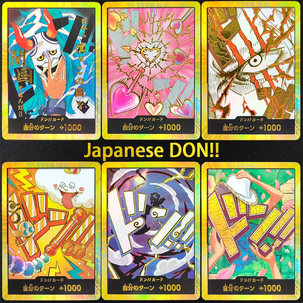 دان ياباني OPCG TCG مصنوع يدويًا!! الذهب نامي ياماتو شانكس بوا هانكوك روبن جير 5 لوفي بوني تعليم Usopp لعبة بطاقة فلاش #1