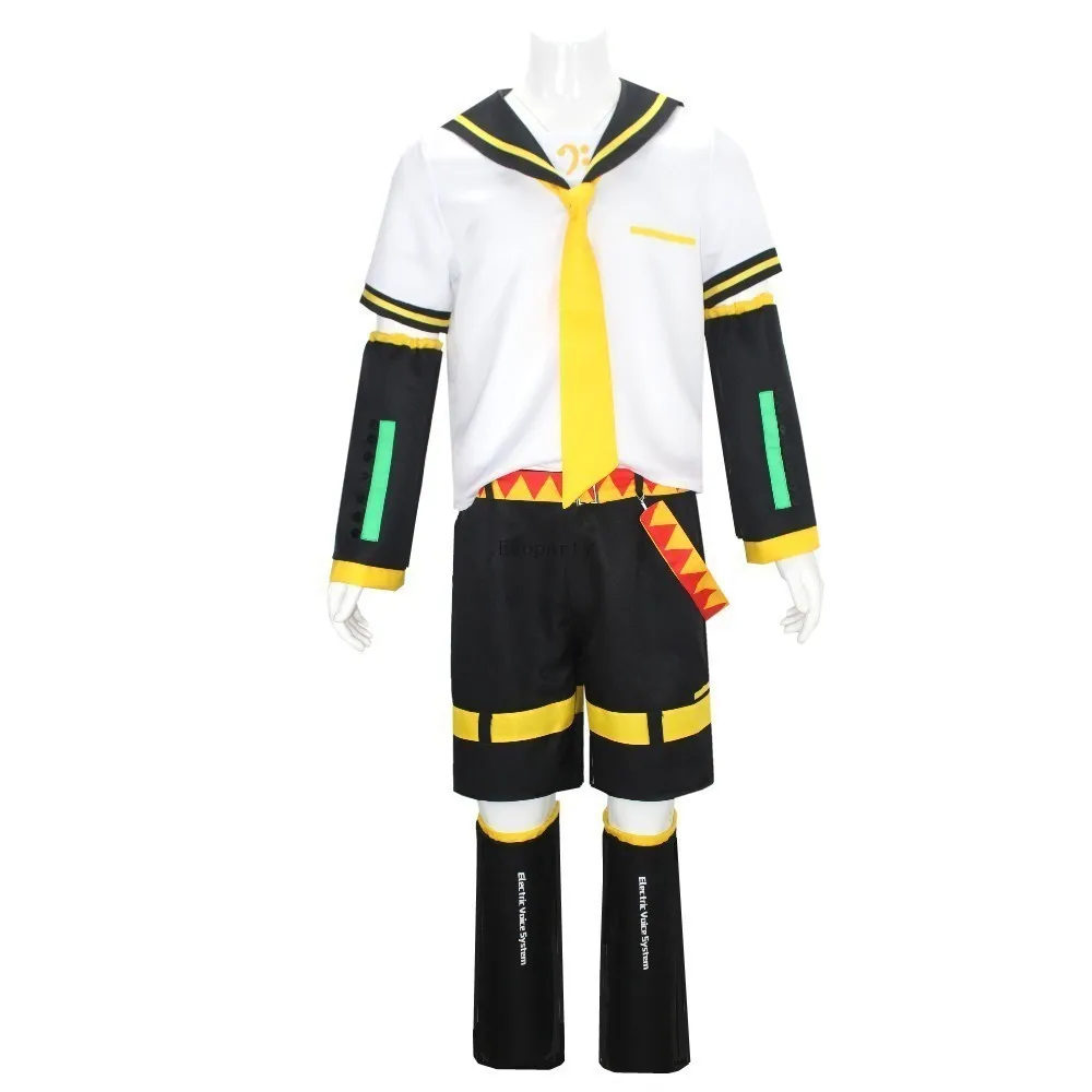 Disfraz fiesta Anime Rin Len Cosplay disfraz Len Rin Cosplay Len disfraz Kagamine JK uniforme para Halloween Comic Con trajes