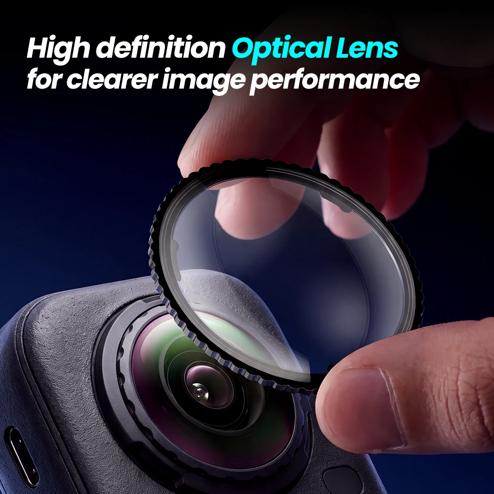 Lens Guard for Insta360 X6, Twist‑lock Type, Optical PC Material Lens Protective Cover