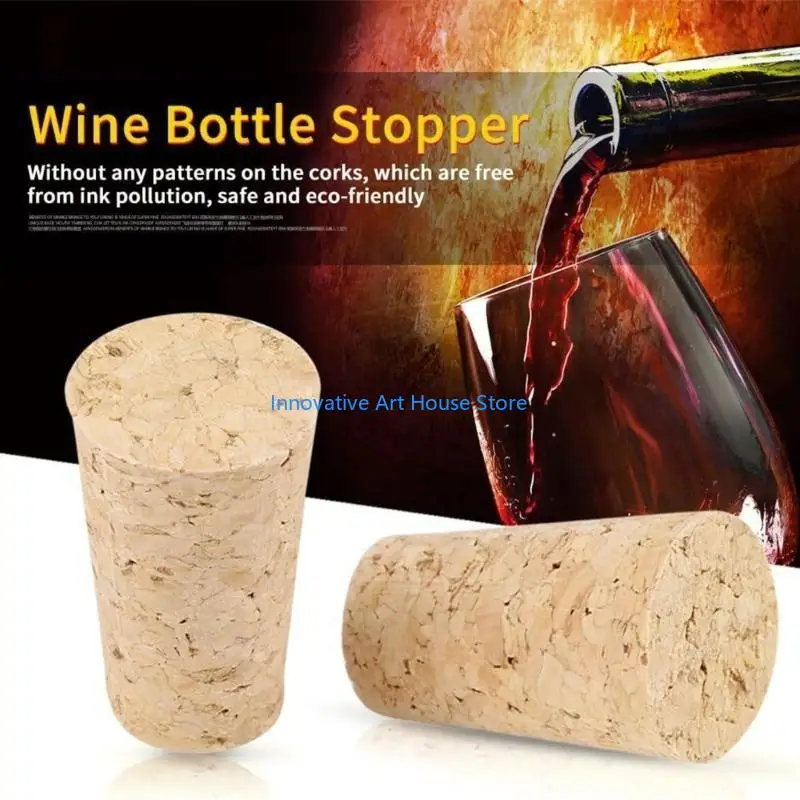Picture 6: E1PC 30 Pcs Tapered Cork Plugs Wine Bottle Corks Reusable Sealing Stopper Replacement