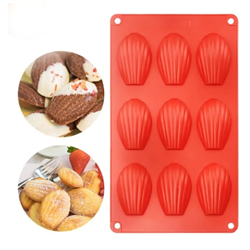 9-cavity Durable Versatile High Quality Top-rated Flexible Highly Recommended Non-toxic Baking Pan Oven Baking Tool Food Grade