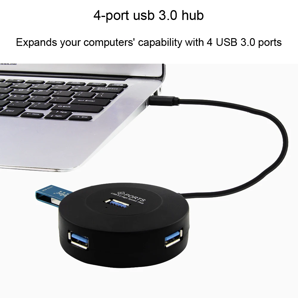 

Type-C Hub Convert To USB 3.1 With 4 Interfaces Portable Plug And Play Suit For Laptop Connect Keyboard Mouse USB Flash Drive