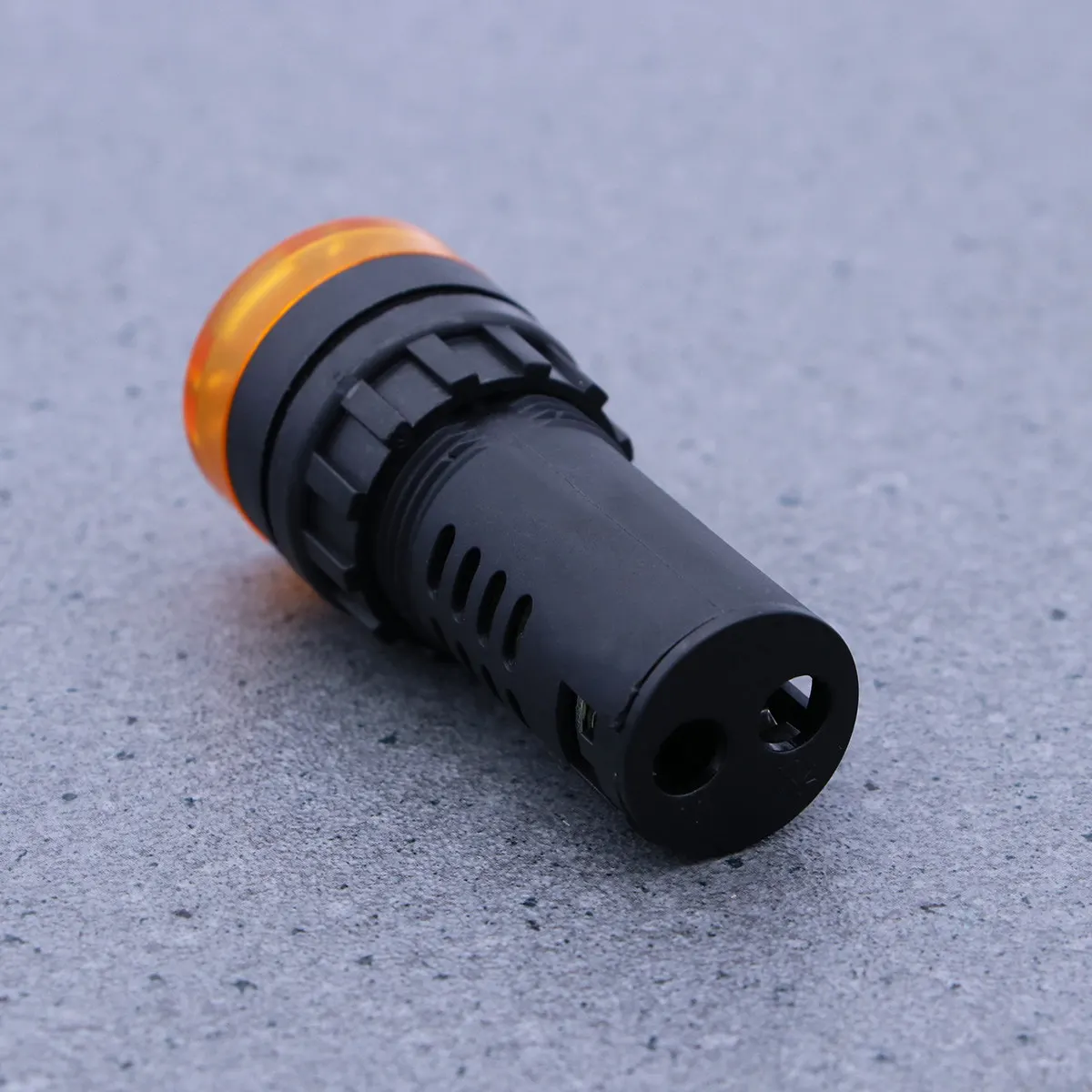 24V Yellow LED Indicator Light with Buzzer Alarm Small Portable Signal Lamp Long Life Low Energy Consumption Concealed Terminal