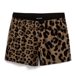 Men's Beachwear Quick Drying Baggy Male Swimwear Jogger Shorts Casual Wear For Men Leopard Print Shorts GMA2635