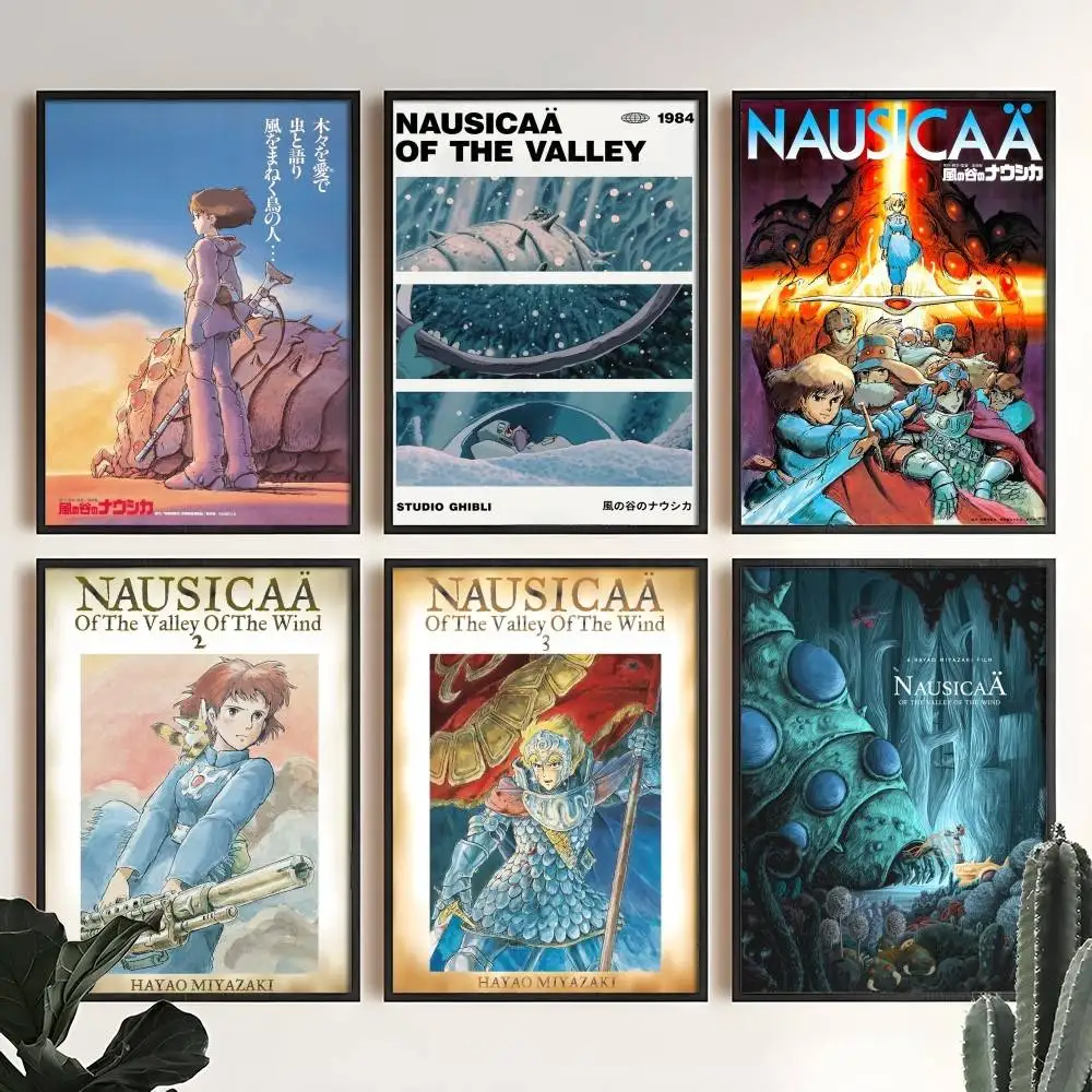 Anime N-Nausicaa of the Valley of the W-Wind Poster High Quality Print Home Decor Wall Art Mural Room Bar Decoration