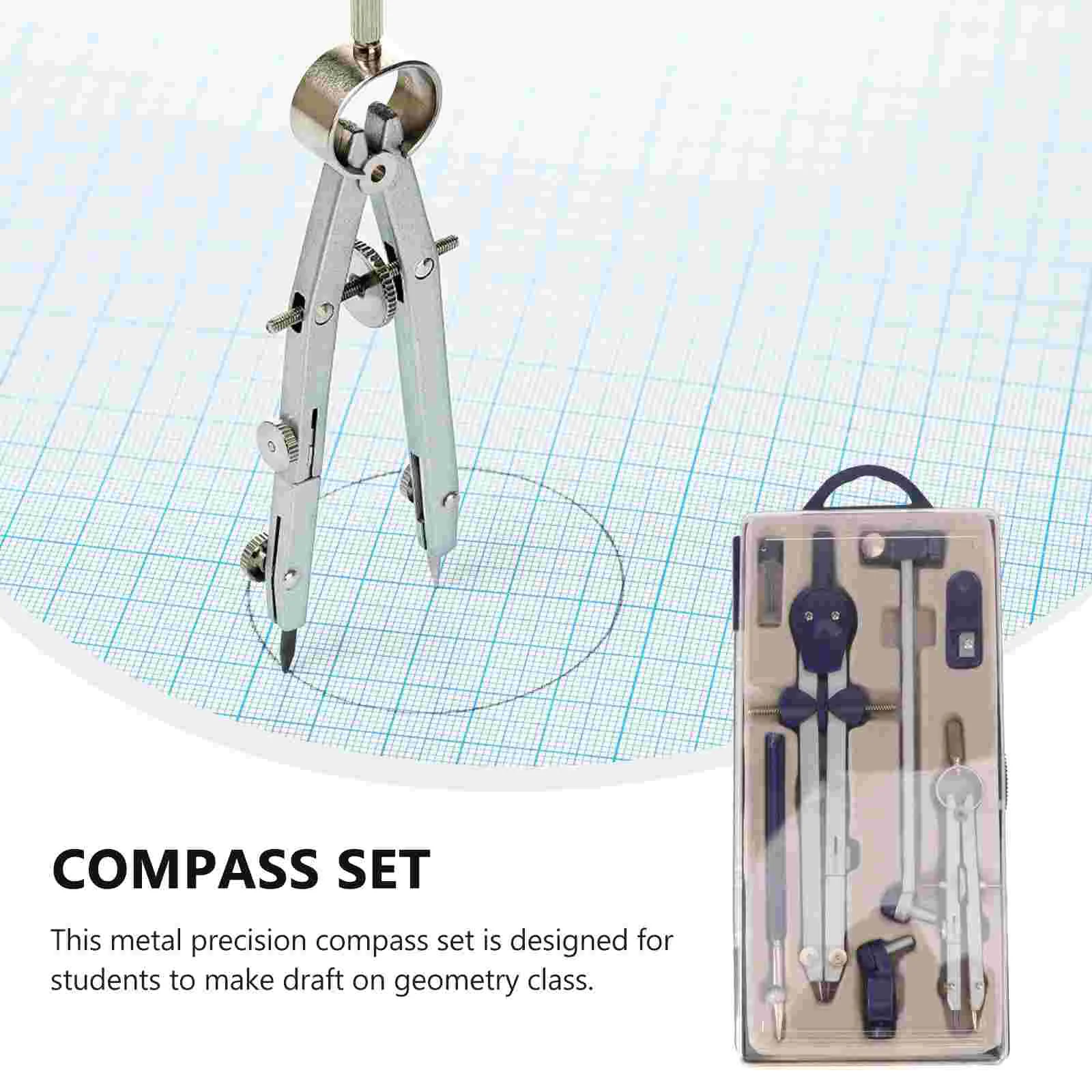 Imagem -03 - Precisão Elaboração Bússola Conjunto Desenho Bússola para Estudantes Escritório Trabalhador Profissional