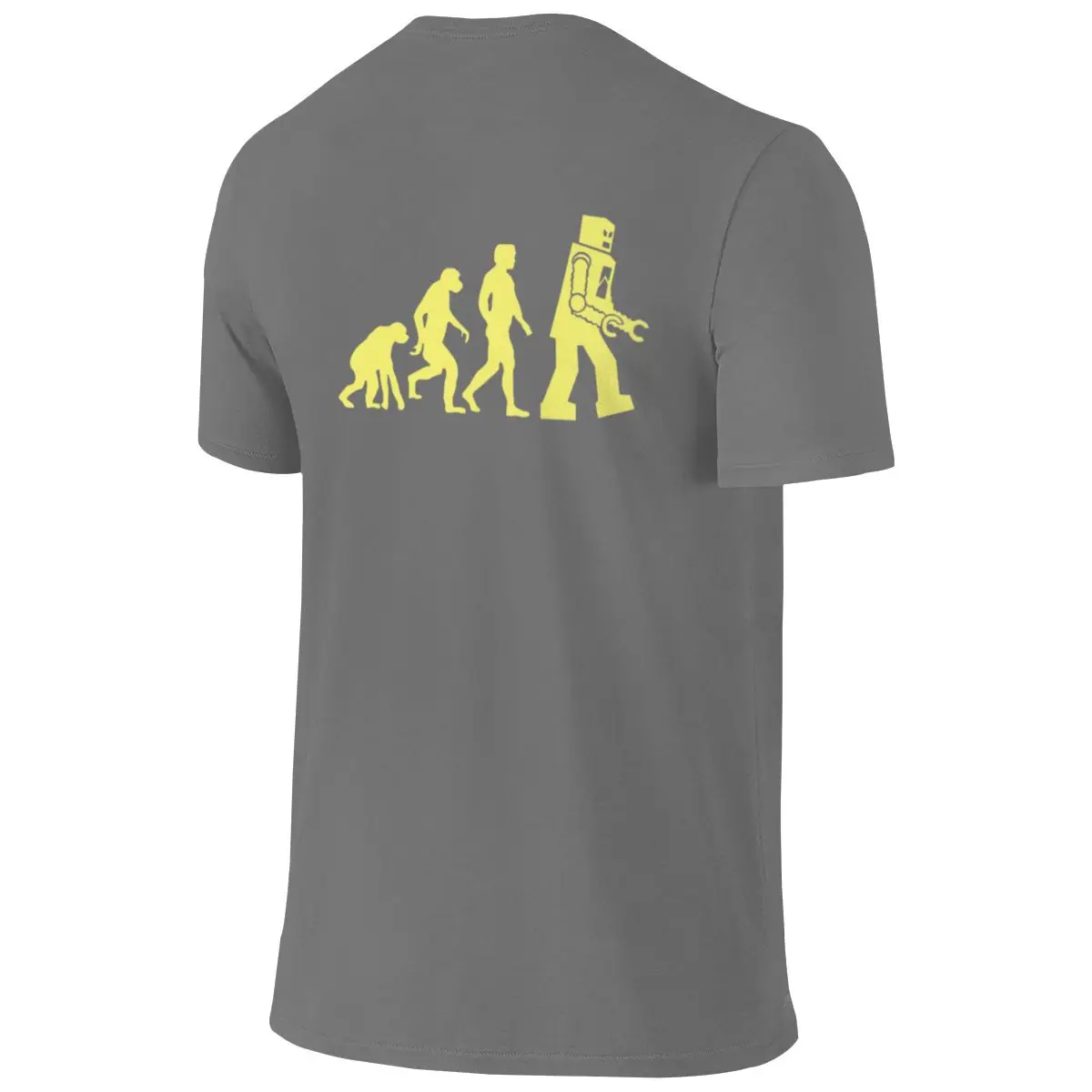 Sheldon Robot Evolution Comfortable Reversible T-shirt Artistic Boy Anti-Static Shirt